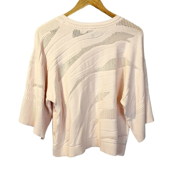 CAbi Pink Shy Boxy Pullover Balletcore Sweater - Picture 3 of 6